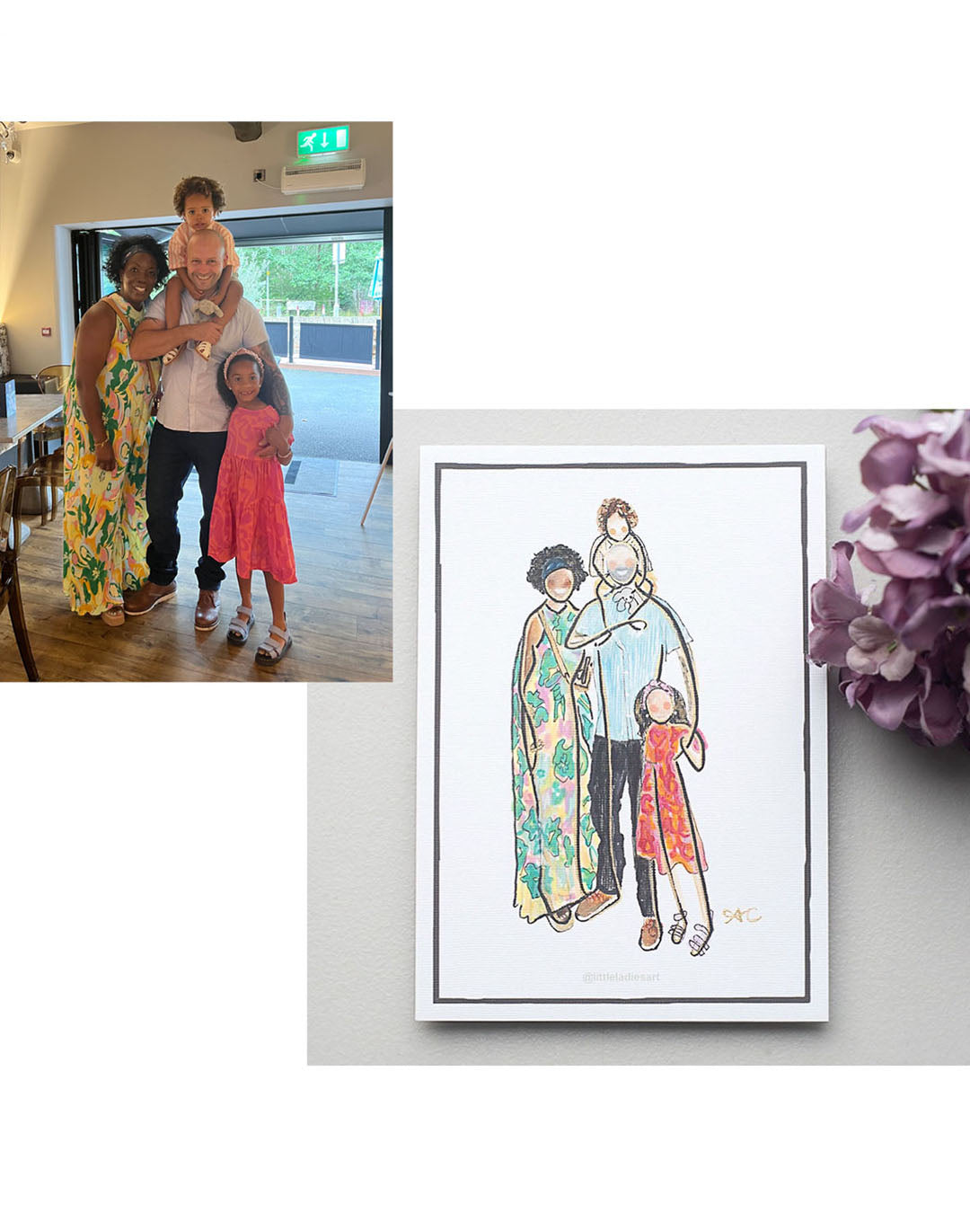 BESPOKE LITTLE MOMENTS ILLUSTRATION - JUST SEND YOUR PHOTO!